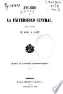 Anuario de la Universidad Central para el curso de...