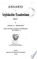 Anuario de legislación ecuatoriana