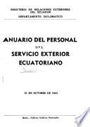 Anuario del personal del servicio exterior ecuatoriano