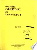 Anuario estadístico de Costa Rica