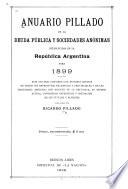 Anuario Pillado de la deuda pública y sociedades anónimas establecidas en la república Argentina
