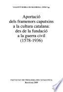 Aportació dels framenors caputxins a la cultura catalana