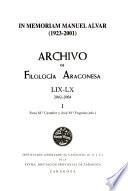 Archivo de filología aragonesa