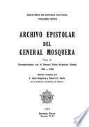 Archivo epistolar del General Mosquera