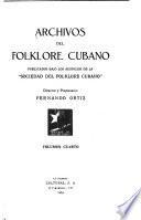 Archivos del folklore cubano