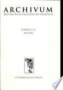 Archivum Revista de la Facultad de Filologia