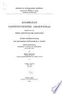 Asambleas constituyentes argentinas: 1810-1898. 2v