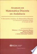 Avances en matemática discreta en Andalucía