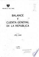 Balance y cuenta general de la república por el año de ...
