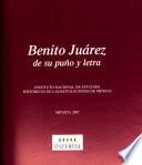 Benito Juárez de su puño y letra
