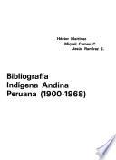 Bibliograf/ac[ia indígena andina peruana (1900-1968).