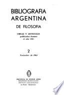 Bibliografía argentina de filosofía