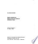 Bibliografía bibliotecológica argentina (hasta 1967)