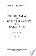 Bibliografia de autores españoles del siglo XVIII: R-S