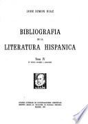 Bibliografía de la literatura hispánica: Fuentes generales; Autores, A-Contreras