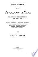 Bibliografia de la revolucion de Yara