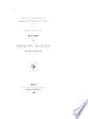 Bibliografia degli scritti di Giuseppe Mazzini