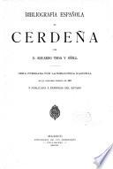 Bibliografia espanola de Cerdena