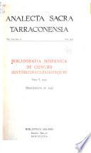 Bibliografia hispànico de ciències històrico-eclesiàstiques