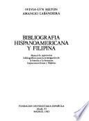 Bibliografía hispanoamericana y filipina