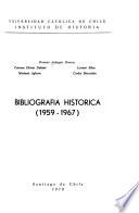 Bibliografía histórica (1959-1967)