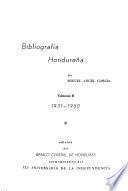 Bibliografía hondureña: 1931-1960