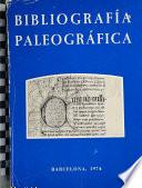Bibliografía paleográfica
