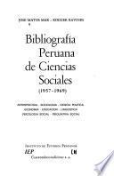 Bibliografía peruana de ciencias sociales, 1957-1969