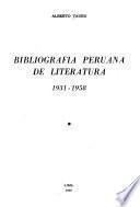 Bibliografia peruana de literatura, 1931-1958