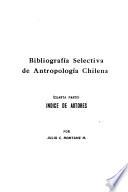 Bibliografía selectiva de antropología chilena