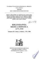 Bibliographia medica hispanica, 1475-1950: Libros y folletos, 1701-1800