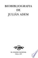 Biobibliografía de Julián Adem