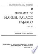 Biografía de Manuel Palacio Fajardo, 1784?-1819