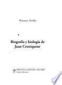 Biografía y biología de Juan Croniqueur