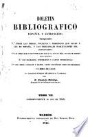 Boletin bibliografico español y estrangero