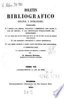Boletín bibliográfico español y estranjero