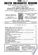 Boletín bibliográfico mexicano