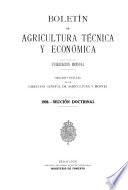 Boletín de agricultura técnica y económica