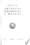 Boletín de archivos, bibliotecas y museos