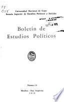 Boletín de estudios políticos y sociales