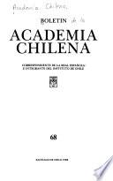 Boletín de la Academia Chilena correspondiente de la Real Academia Española