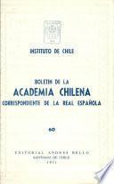 Boletin de la Academia Chilena Correspondiente de la Real Espanola