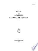 Boletín de la Academia Nacional de Ciencias