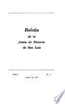Boletín de la Junta de Historia de San Luis