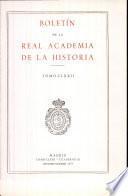 Boletin de la Real Academia de la Historia. TOMO CLXXII. NUMERO III. AÑO 1975