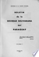 Boletín de la Sociedad Bolivariana del Paraguay