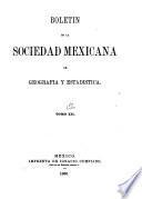 Boletín de la Sociedad de Geografía y Estadística de la República Mexicana