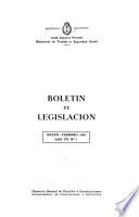 Boletín de legislación