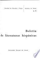 Boletín de literaturas hispánicas