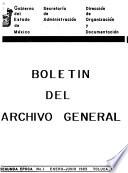 Boletín del Archivo General del Estado de México